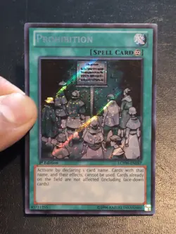 Yu-Gi-Oh! SECRET RARE CARD PROHIBITION LCYW-EN267 1ST NM/VLP - Image 3