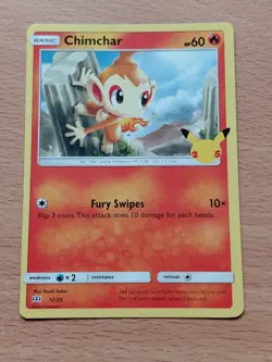 Pokemon Trading Card Game TCG Chimchar McDonald's Promos 12/25 Regular Promo - Image 1