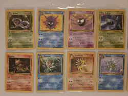 NM/LP Pokemon TCG Fossil Unlimited Complete Uncommon & Common 32 Card Set - Image 4