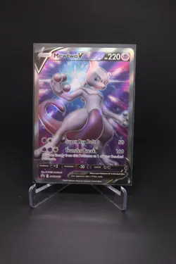 Pokemon TCG Cards Mewtwo V SWSH229 Full Art Black Star Promo Holo - Image 1