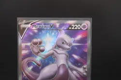 Pokemon TCG Cards Mewtwo V SWSH229 Full Art Black Star Promo Holo - Image 3