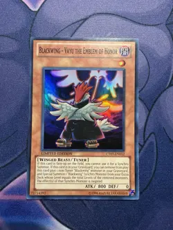 Yugioh Blackwing - Vayu the Emblem of Honor CT07-EN012 Limited Super Rare LP - Image 1