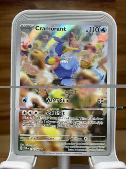 Cramorant Pokemon TCG Twilight Masquerade 176/167 Holo Illustration Rare 110HP - Image 1