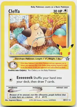 Cleffa 20/111 Classic Collection Celebrations: Classic Collection Pokemon NM - Image 1