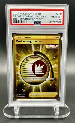 2021 Pokemon - SWSH FA/Welcoming Lantern Chilling Reign Secret - #230 - PSA 10 - Image 1