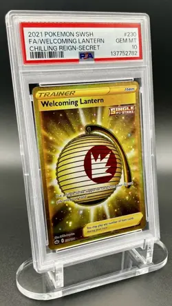 2021 Pokemon - SWSH FA/Welcoming Lantern Chilling Reign Secret - #230 - PSA 10 - Image 2