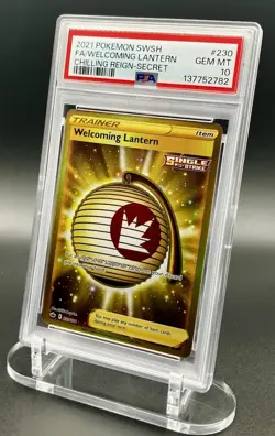2021 Pokemon - SWSH FA/Welcoming Lantern Chilling Reign Secret - #230 - PSA 10 - Image 3