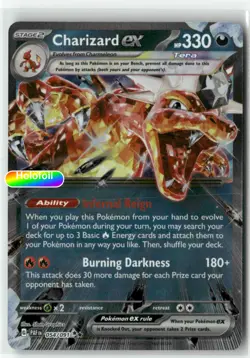 Charizard ex - 054/091 [Pokemon PAF - 054/091] Holofoil - Image 2