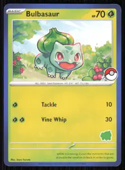 Bulbasaur (Blue Border) Unconfirmed My First Battle Pokemon Near Mint - Image 1