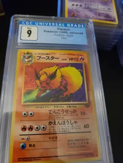 1996 Pokemon Japanese Jungle CGC 9 Flareon Holo PSA 9 - Image 1