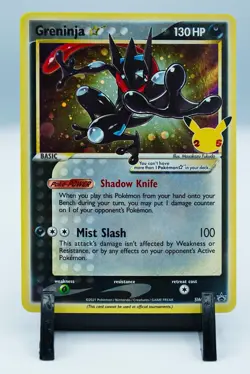 2021 POKEMON SWSH PROMO CELEBRATIONS ETB #144 GRENINJA-GOLD STAR SWSH144 BLACK - Image 3