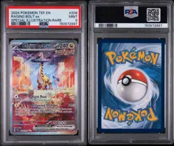 Pokemon Raging Bolt ex 208/162 Temporal Forces PSA 9 Special Illustration Rare - Image 3