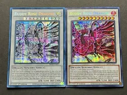 Ruddy Rose Dragon | FADED! | MP22-EN077 | NM | Prismatic Secret Rare | YuGiOh! - Image 1