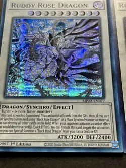 Ruddy Rose Dragon | FADED! | MP22-EN077 | NM | Prismatic Secret Rare | YuGiOh! - Image 4