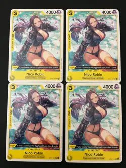 Nico Robin OP07-104 500 Years in the Future Regular x4 Play set - Image 1