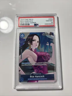 PSA 10 GEM MINT Boa Hancock OP-02 Box Topper 2023 One Piece English Waifu - Image 1