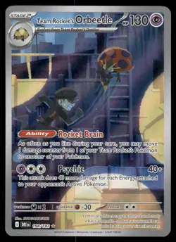 Pokemon Cards Team Rocket's Orbeetle 198/182 Destined Rivals NM - Image 1