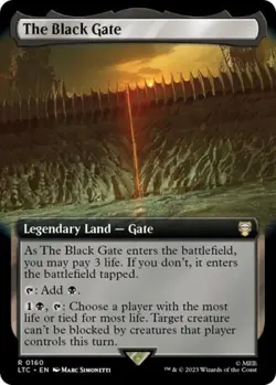 MTG English The Black Gate (Extended Art) NM Normal - Image 1