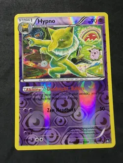 Pokemon Hypno TCG Breakpoint 51/122 Reverse Holo Rare Stage 1 HP90 Card - Image 1