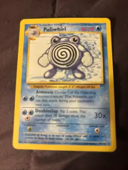 Pokemon Card Poliwhirl 38/102 Uncommon 1999 Base Set - Image 1