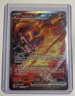 Pokemon TCG Moltres EX Team Rockets Card 229/182 Sir Destined Rivals - Image 3