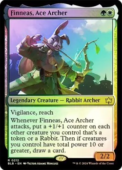 MTG-Finneas, Ace Archer Bloomburrow(NM-FOIL)#212 - Image 1