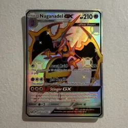 The Pokemon Company Naganadel GX Full Art Shiny Holo SV63/SV94 210 HP English - Image 1