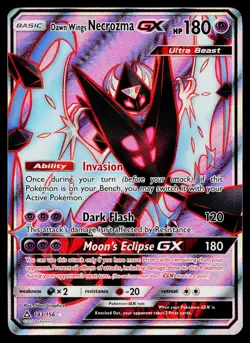 Dawn Wings Necrozma GX 143/156 Ultra Rare Ultra Prism Pokemon Lightly Played - Image 1