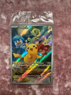 Pokemon Pikachu TCG SVP027 Scarlet Violet Black Star Promo SEALED Near Mint - Image 1