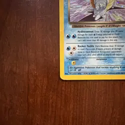 Dark Blastoise 3/82 Team Rocket Holo Rare Unlimited 70 HP English Pokemon TCG - Image 3