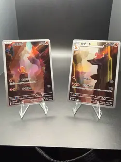 Pokemon Japanese 2Pcs Charmander Charmeleon AR Set 168/165 169/165 SV2a 151 - Image 1