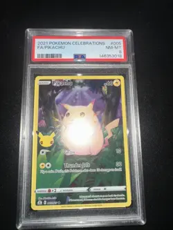 Pokemon TCG Celebrations Pikachu Holo Rare Full Art 005/025 - Image 1
