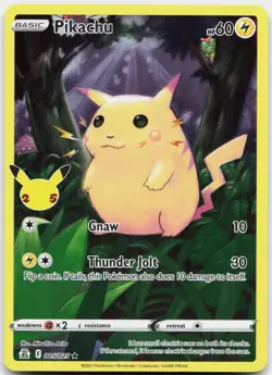 Pikachu 005/025 Holo Rare Celebrations Pokemon Lightly Played + - Image 1