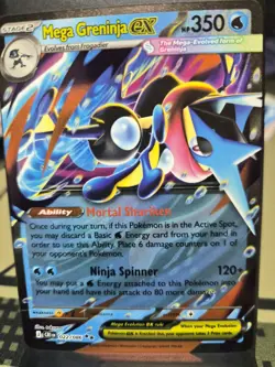 Mega Greninja ex Double Rare ME4 Chaos Rising 022/086 NM Pokemon TCG - Image 1