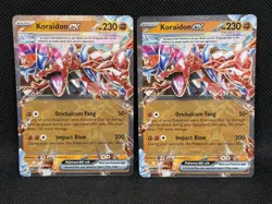 Pokemon TCG KORAIDON EX 121/217 Ascended Heroes Double Rare Lot x2 - Image 1