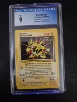 Electabuzz Pokemon (1999) Black Star #2 Promo Kids WB. Graded CGC 9 Mint - Image 1