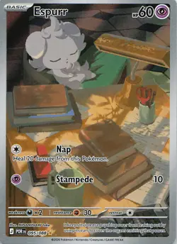 Espurr 095/088 Holo Illustration Rare Perfect Order Pokemon Near Mint - Image 1