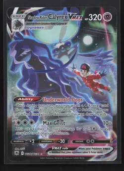 Pokemon Card Shadow Rider Calyrex VMAX TG18/TG30 Astral Radiance Full Art NM - Image 1