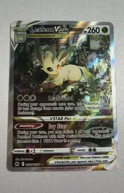 Pokemon Leafeon VSTAR GG35/GG70 SWSH: Crown Zenith: Galarian Gallery Holo - Image 1