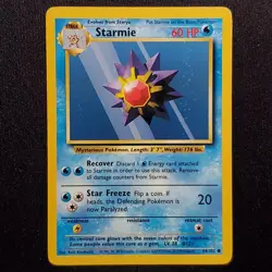 Starmie 64/102 Common Base Set Unlimited Pokemon Moderately Played - Image 1