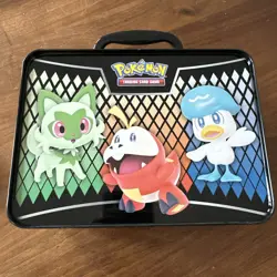 Pokemon Collector Chest Lunchbox Tin 2023 Koraidon Miraidon EMPTY Paldea Evolved - Image 2