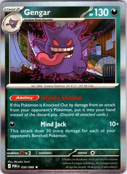 Gengar 050/088 Rare Perfect Order Pokemon Holo Near Mint - Image 1