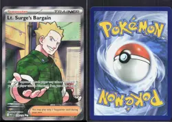 LT. SURGE'S BARGAIN 170/132 ULTRA RARE MEGA EVOLUTION POKEMON NM/M - Image 1