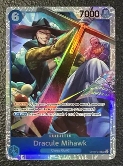 Dracule Mihawk OP09-048 Emperors in the New World Foil One Piece CCG - Image 1