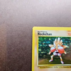 German Hitmonchan 7/102 Pokemon Base Set Holo Rare Card - MP - Image 2