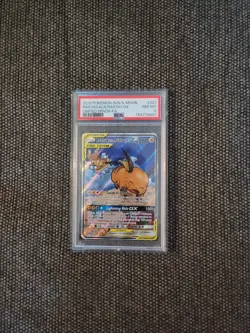 Raichu and Alolan Raichu GX Tag Team Alternative Art Card 221/236 PSA 8 - Image 1