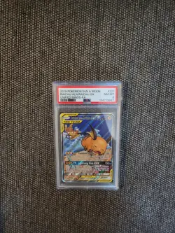 Raichu and Alolan Raichu GX Tag Team Alternative Art Card 221/236 PSA 8 - Image 3
