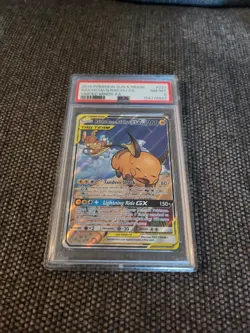 Raichu and Alolan Raichu GX Tag Team Alternative Art Card 221/236 PSA 8 - Image 4