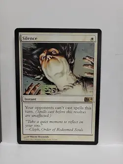 MTG Magic the Gathering Silence Core Set 2014 M14 Regular Card - Image 1