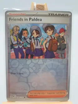 Pokemon Prismatic Evolutions Card Friends In Paldea Reverse Holo #109 - Image 1